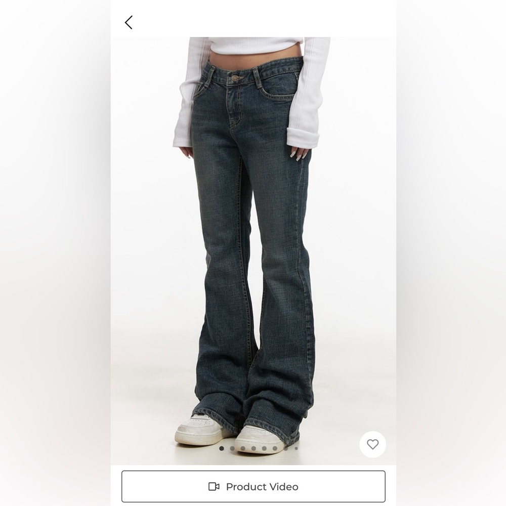 LEWKIN Natalia Low-Rise Flared Jeans Y2K bellbottom